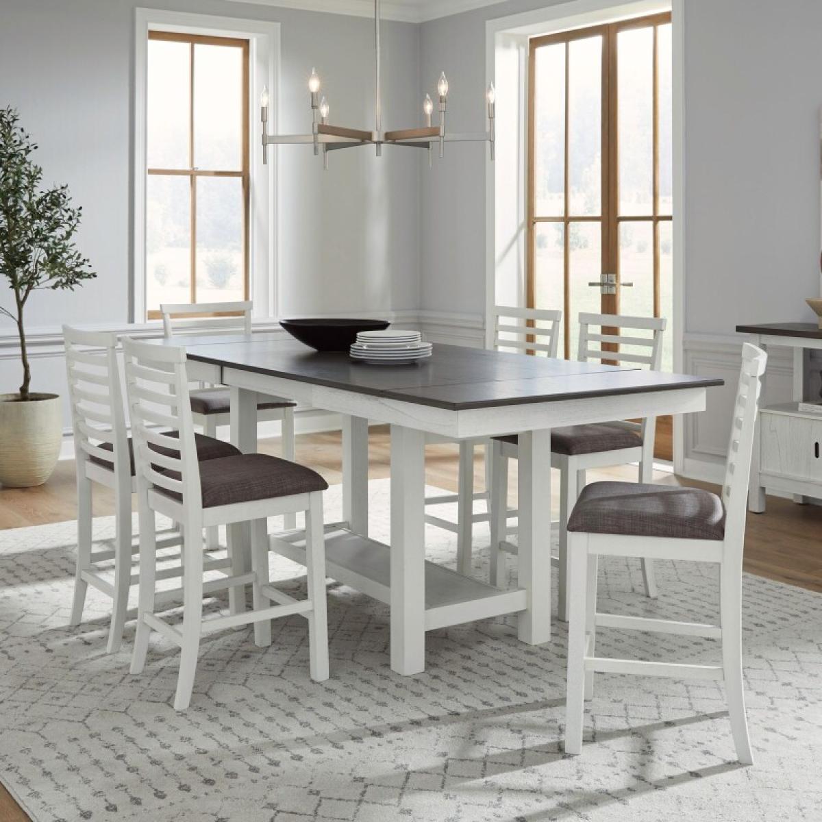 Brook Bay 7 Piece Gathering Trestle Table - Image 2