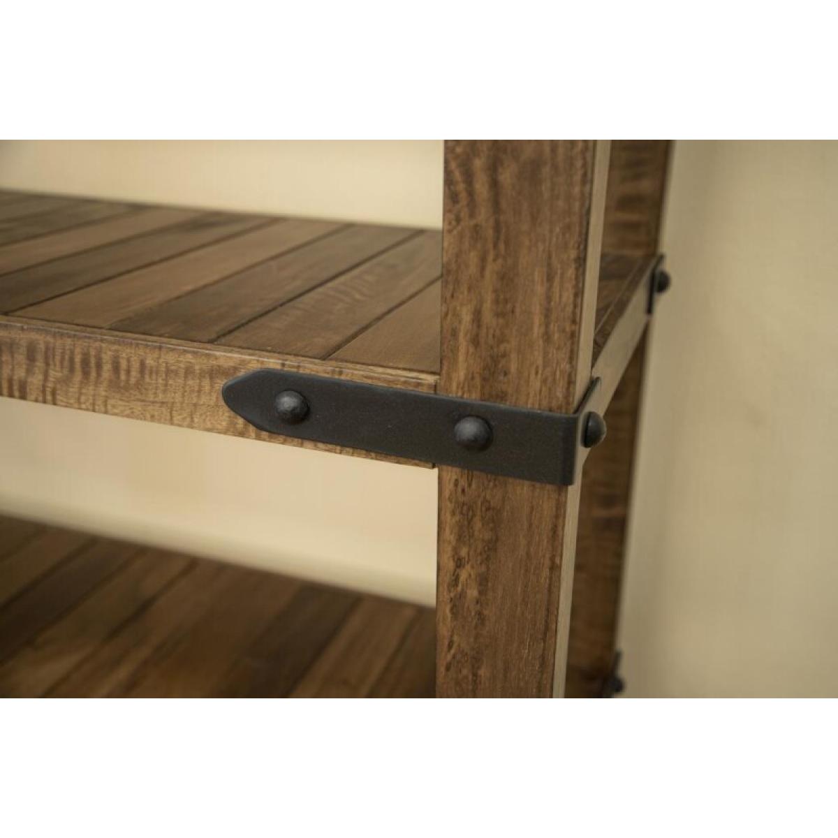 Parota 4 Shelves 70" Bookcase - Image 4