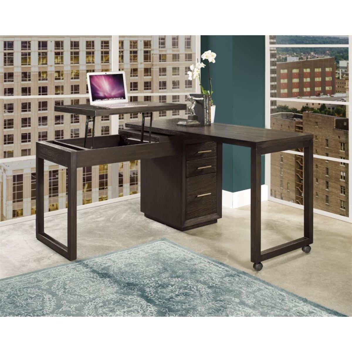 Swivel Lift-top L-desk - Image 2