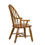Treasures Bow Back Arm Chair - Oak - Image 7