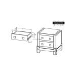 2 Drawer Nightstand - Atenas - Image 9