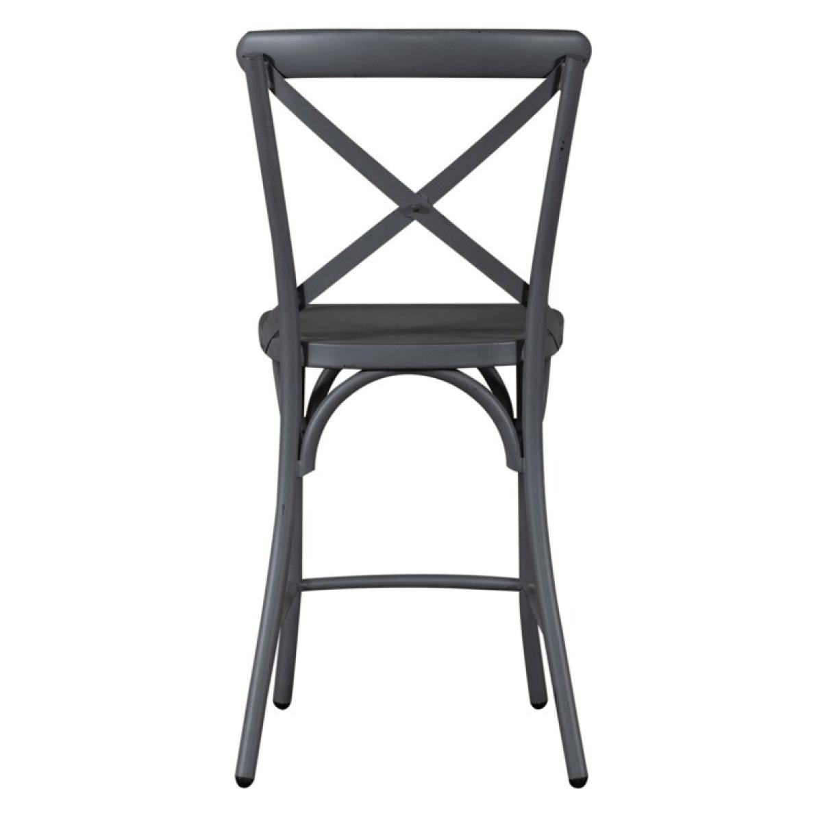 X Back Counter Chair - Grey - Image 6