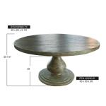 Bonanza, Round Dining Table-Brown - Bonanza - Image 6
