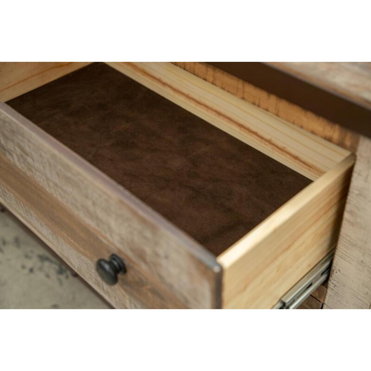 6 Drawer, 1 Sliding Door, Dresser - Antique - Image 4