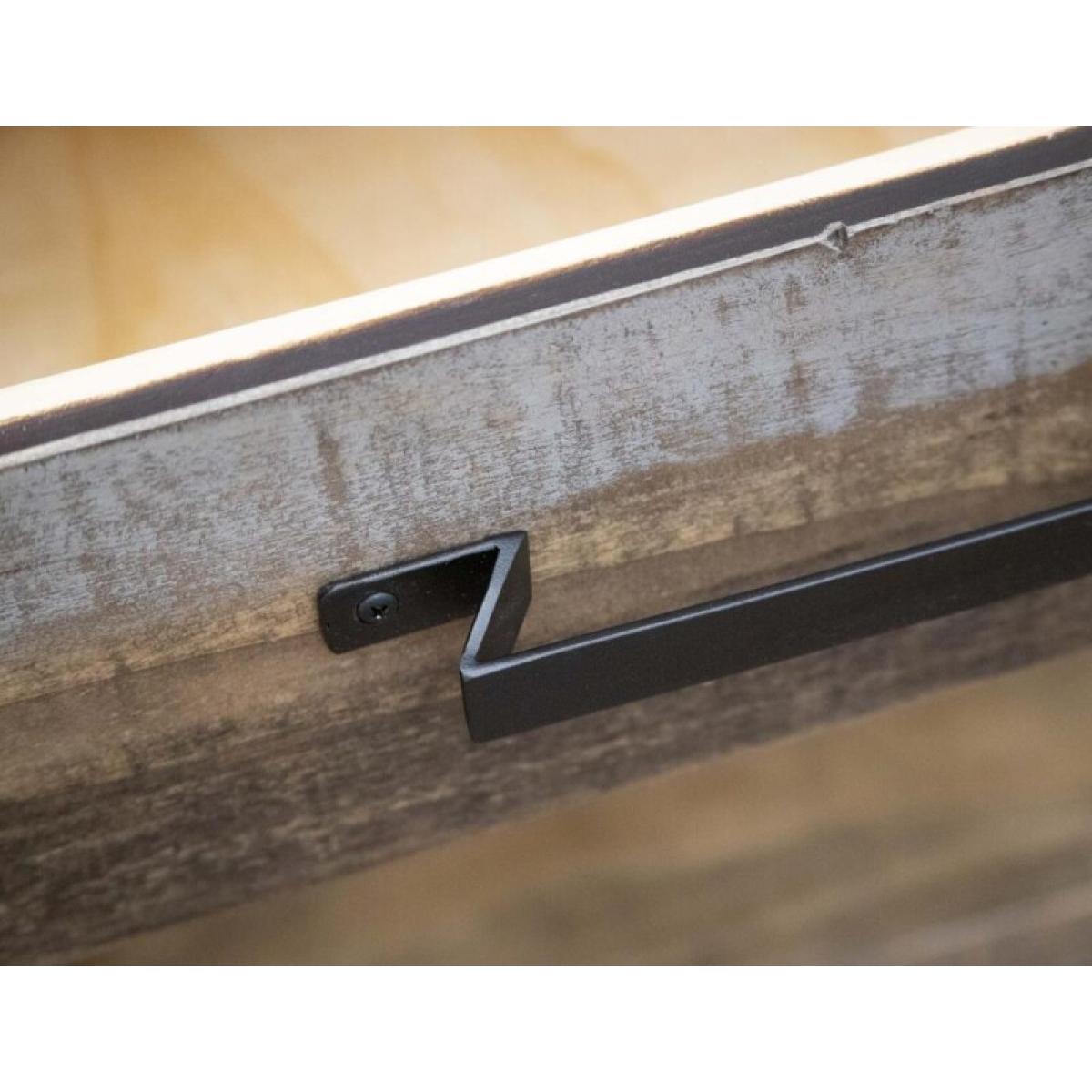 3 Drawer Sofa Table - Loft Brown - Image 6