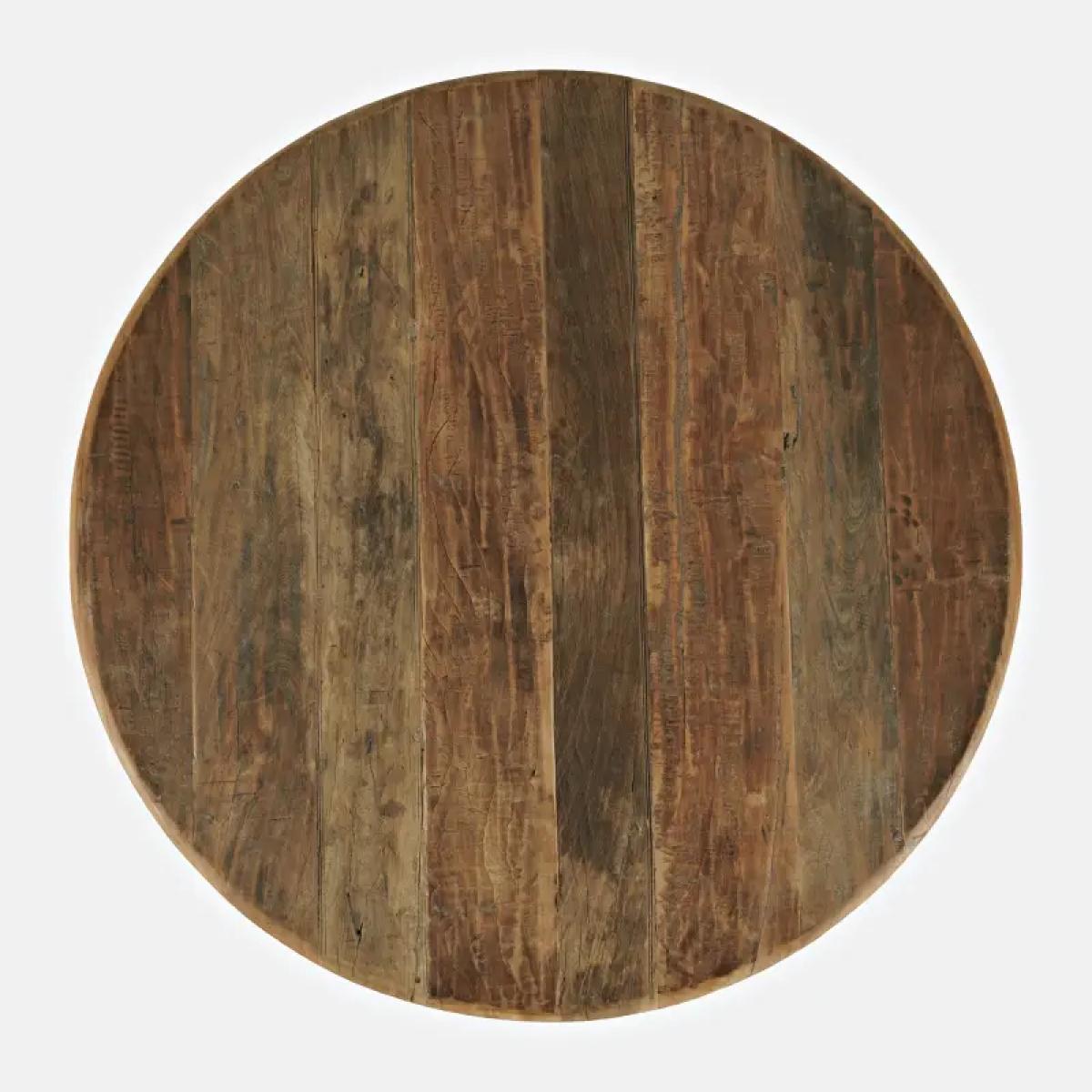 Reclamation Salvaged Wood Round Dining Table - Image 10