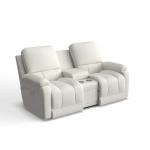 Greyson Power Reclining Loveseat W/ Headrest, Lumbar & Console - Image 3
