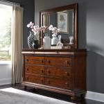 King California Sleigh Bed, Dresser & Mirror, Night Stand - Image 3