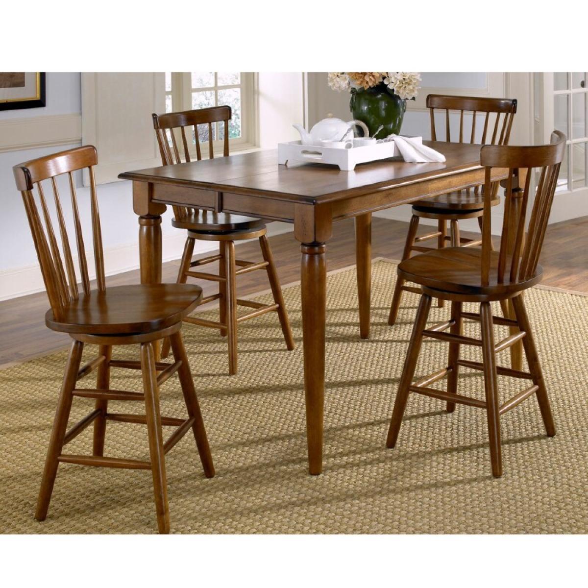 Creations 24 Inch Swivel Counter Chair - Tobacco - Image 11