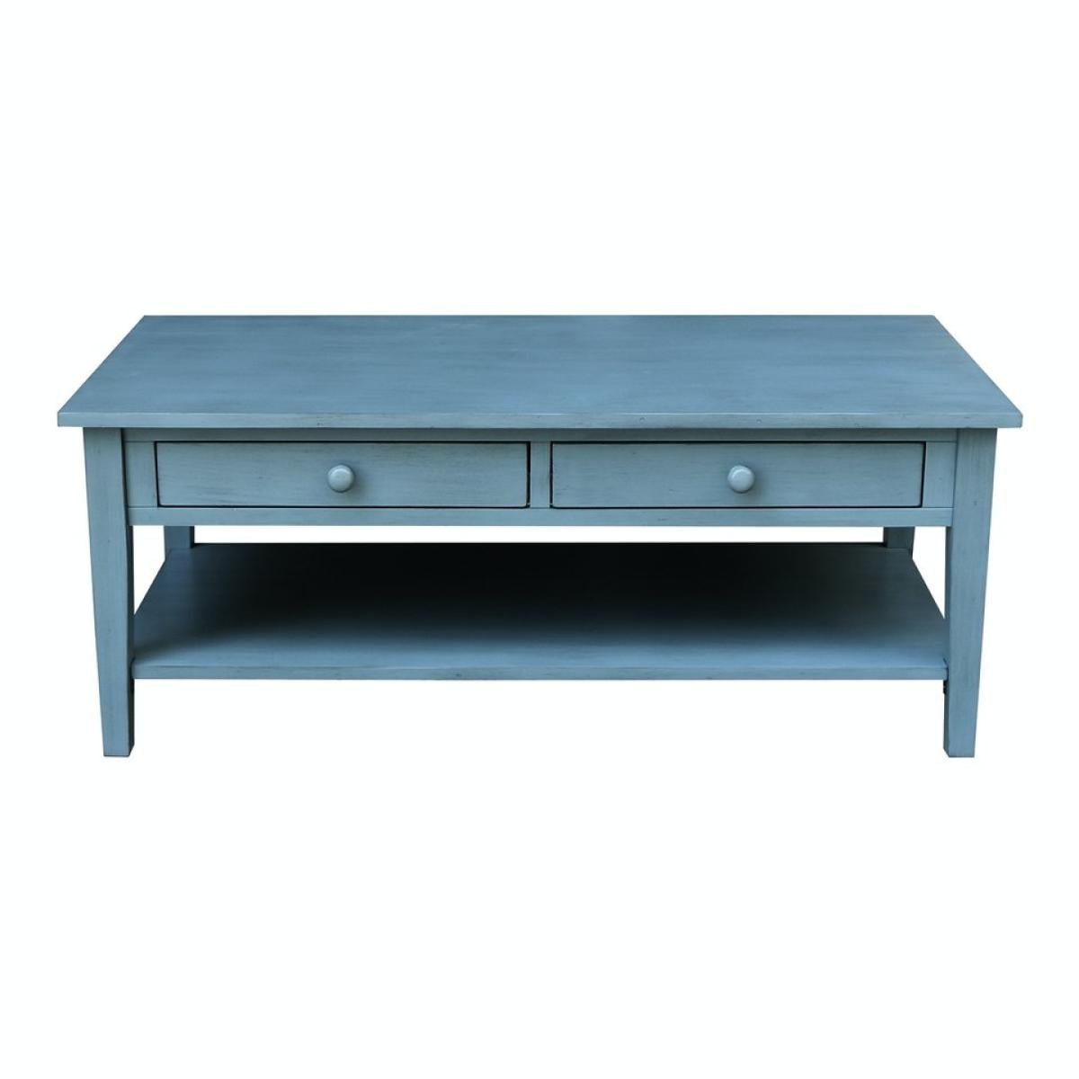 Destinations Collection - Spencer Coffee Table in Ocean Blue - Image 4