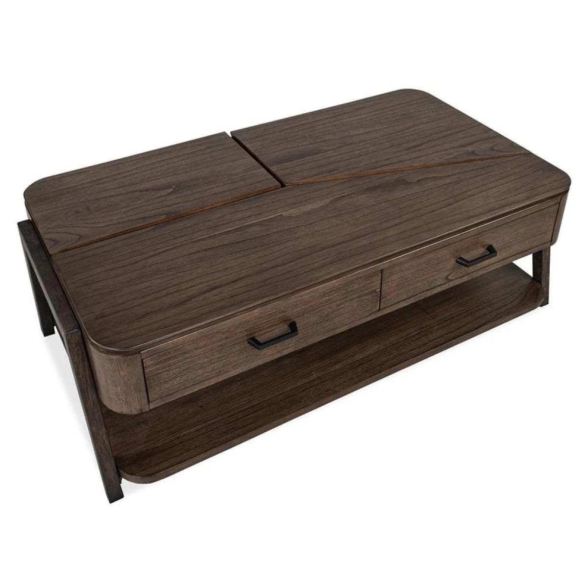 Hallie T6355-50 Lift Top Storage Cocktail Table w/Casters - Image 7