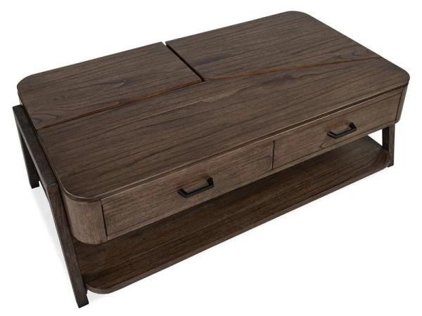 Hallie T6355-50 Lift Top Storage Cocktail Table w/Casters - Image 7