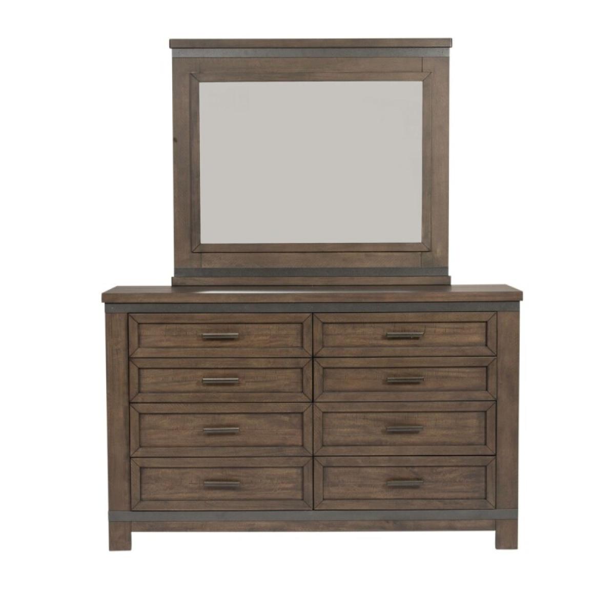 King Two Sided Storage Bed, Dresser & Mirror - Image 5