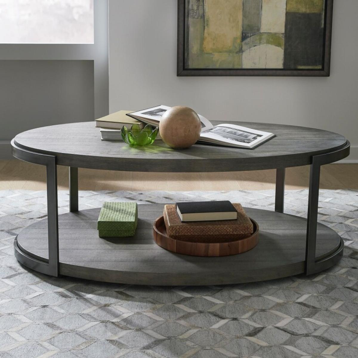 Modern View Oval Cocktail Table - Image 2