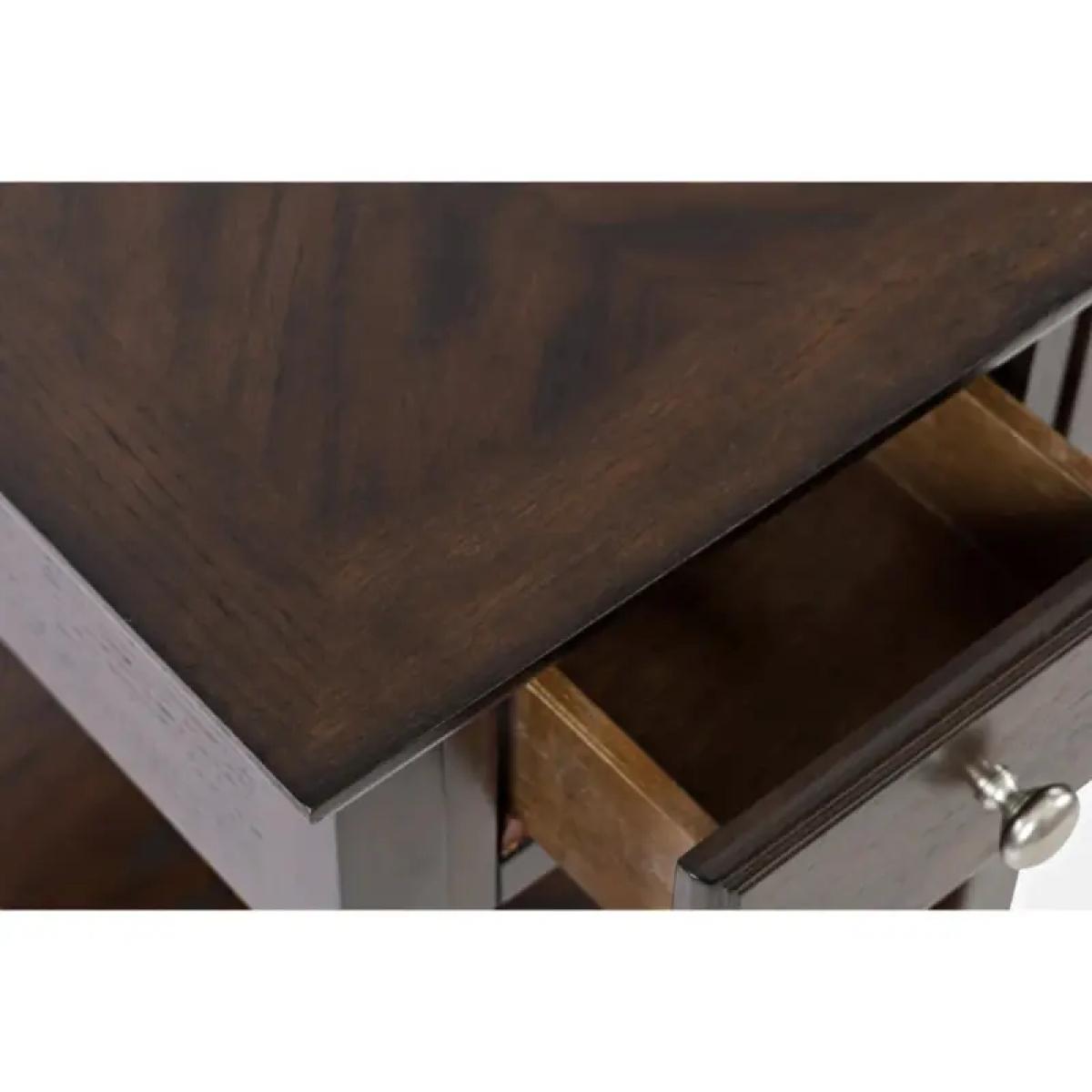 Espresso Chairside Table - Image 6
