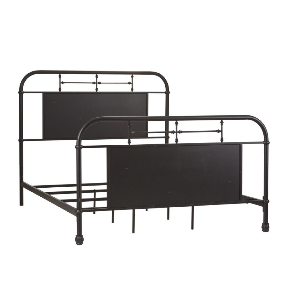 Vintage Series Queen Metal Bed - Black - Image 3