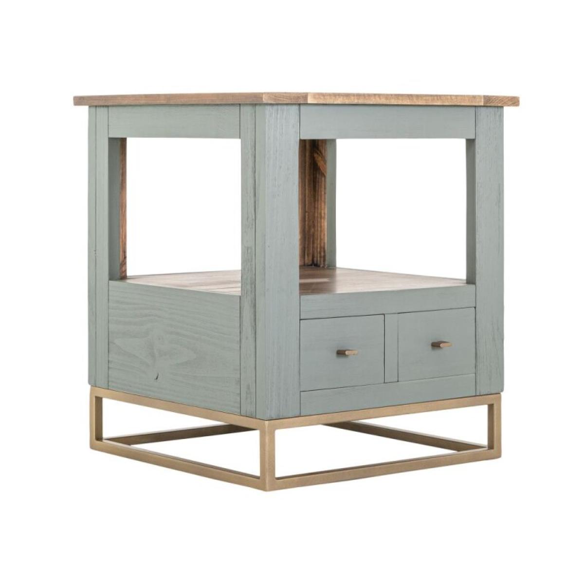 2 Drawer, 1 Shelf, End Table - Timber - Image 4