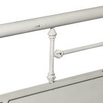 King Metal Bed - Antique White - Image 7