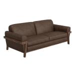 Wooden Frame & Base, Sofa - Loft Brown