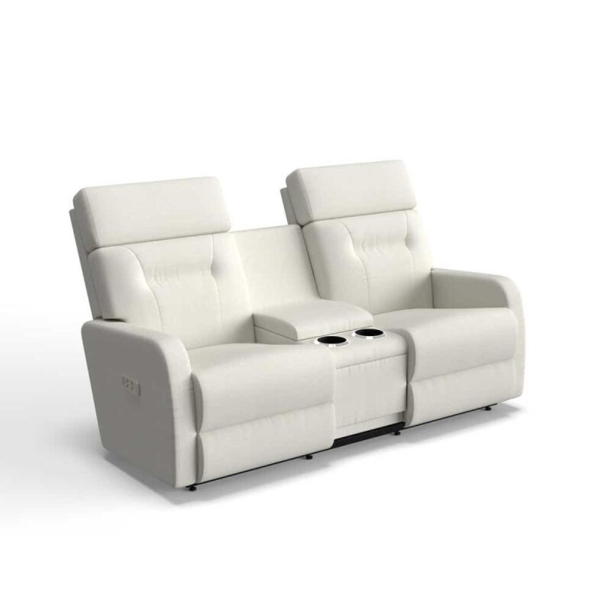 Lennon Power Wall Reclining Loveseat W/ Console Headrest & Lumbar - Image 2