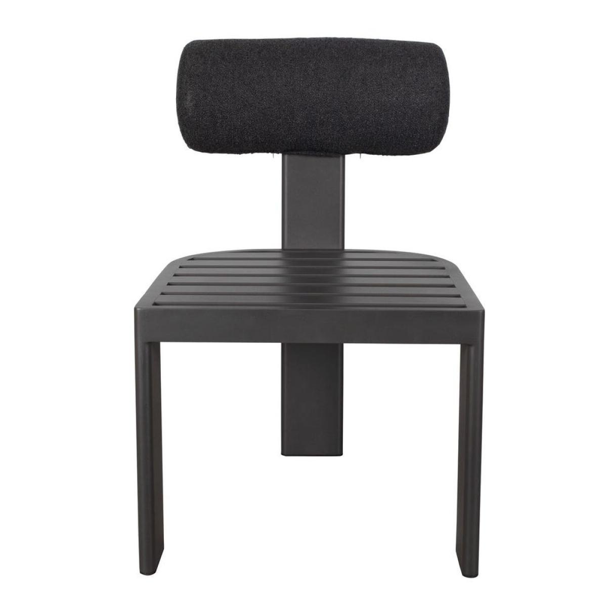 Bolster Back Outdoor Dining Chair, Charcoal - Image 7