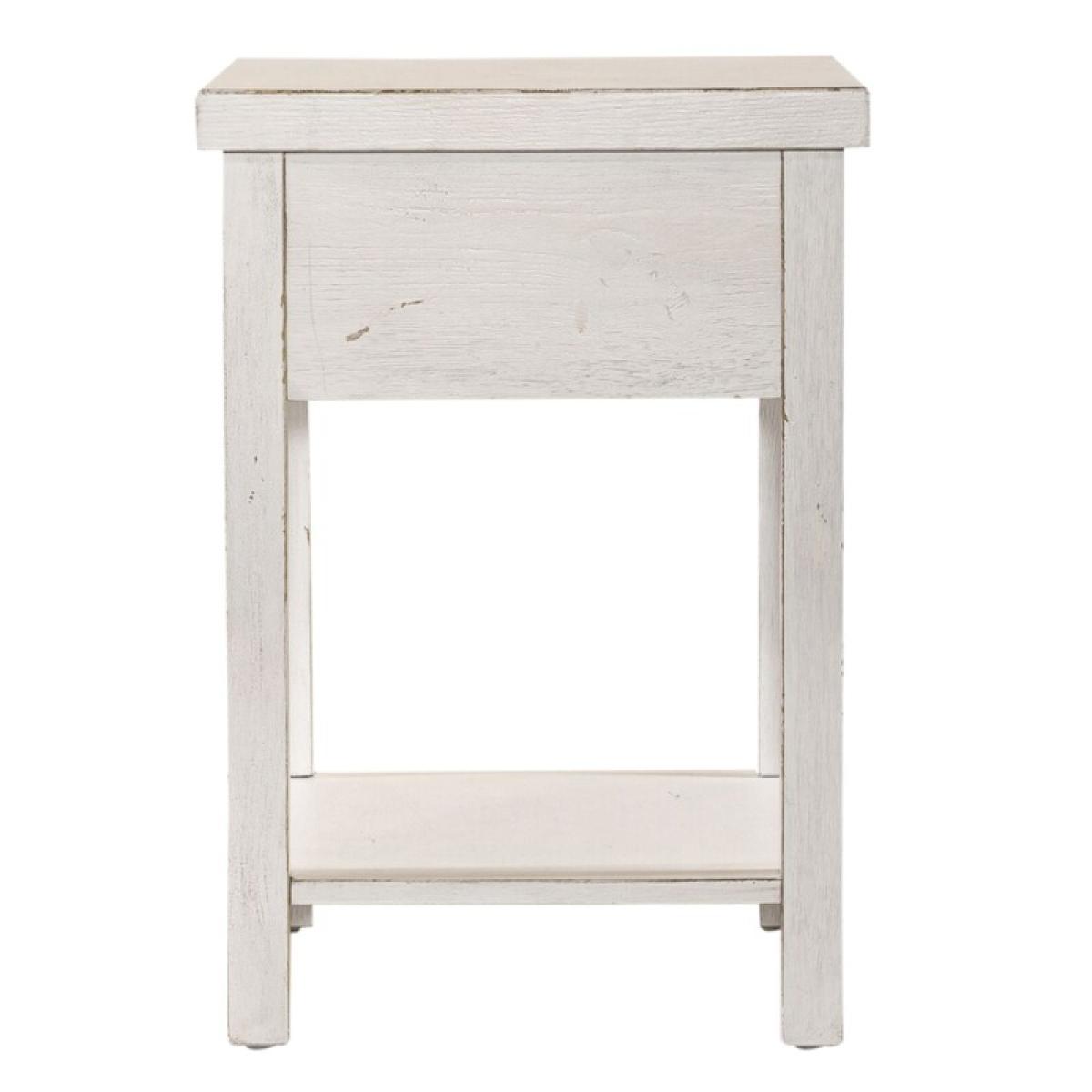 Modern Farmhouse Drawer Chair Side Table - Image 6