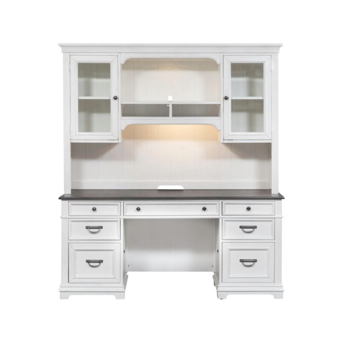 Allyson Park Credenza & Hutch - Image 3