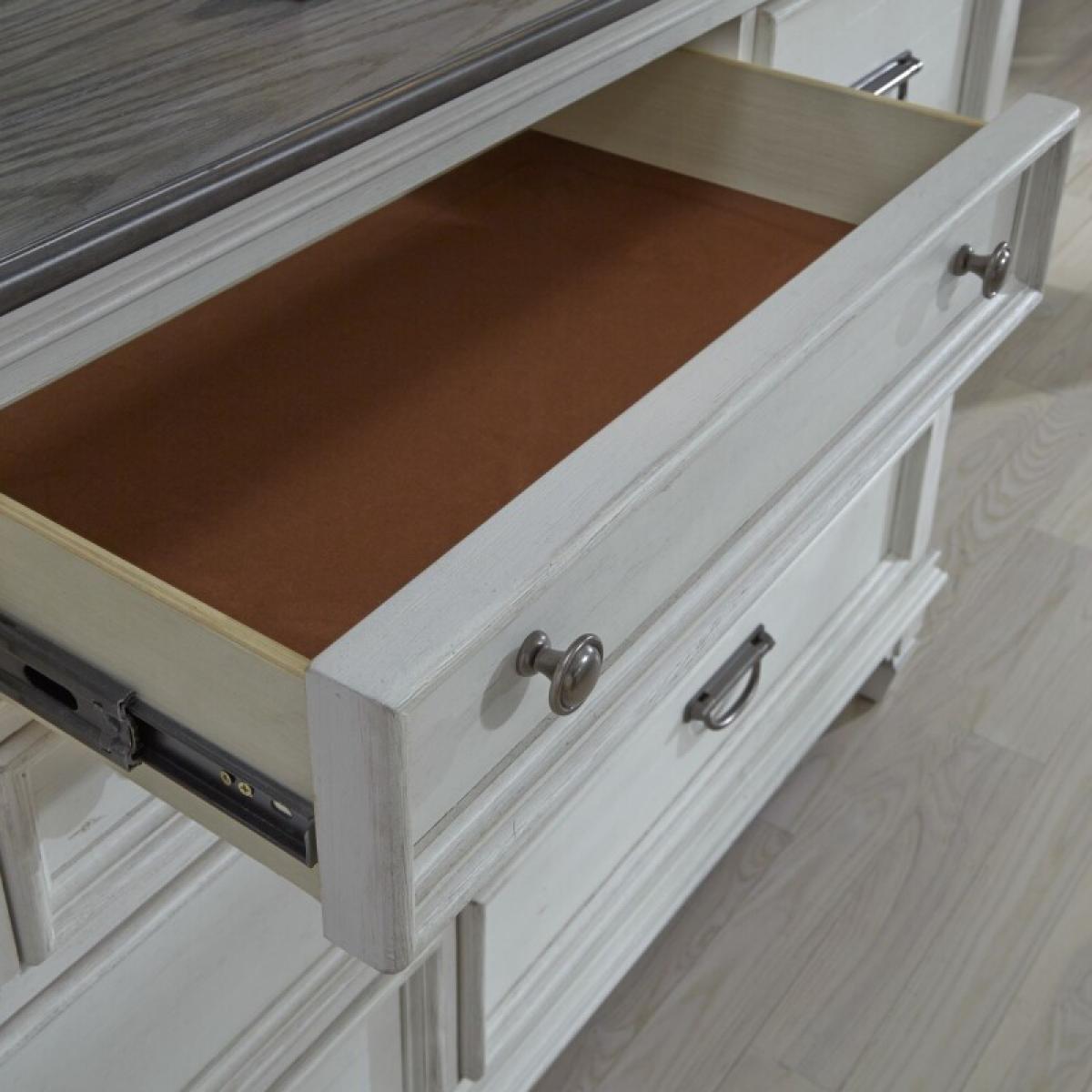 Allyson Park Queen Panel Bed, Dresser & Mirror - Image 13