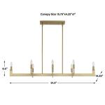 Cordoba, 8 Lt Linear Chandelier - Image 13