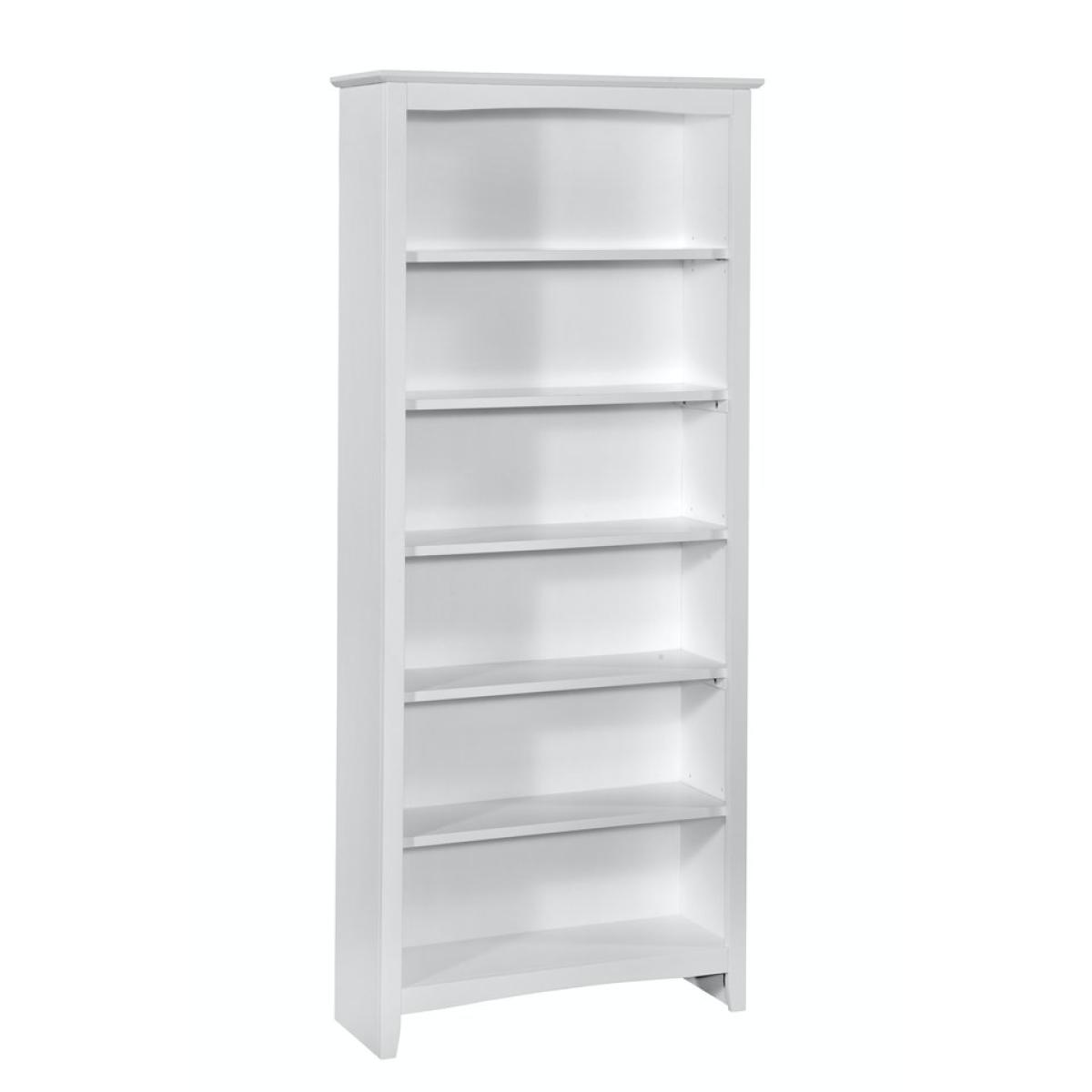 Tykes Collection - 84'' Shaker Bookcase in Pure White - Image 2