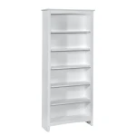 Tykes Collection - 84'' Shaker Bookcase in Pure White