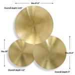 Cymbalic Metal Wall Decor, S/3 - Image 8