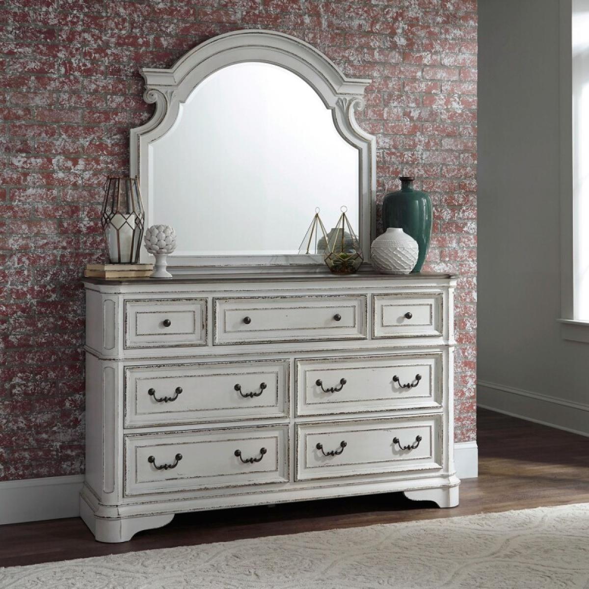 Magnolia Manor Dresser & Mirror - Image 2
