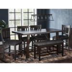 American Rustics Trestle Counter Table - Image 3