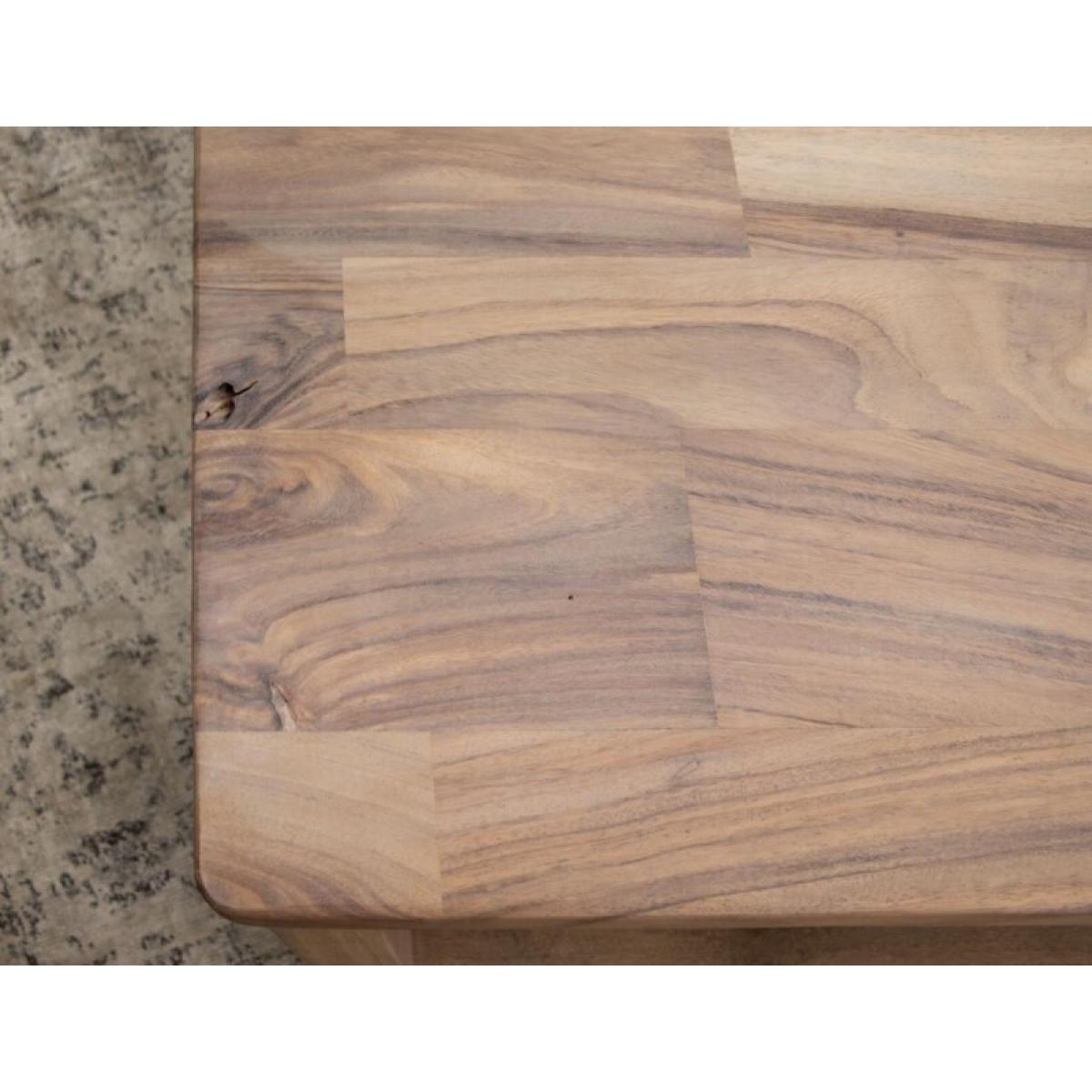 4 Drawer Cocktail Table - Natural Parota - Image 5