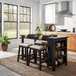 Brook Creek 5 Piece Counter Set - Black