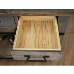 3 Drawer 6 Doors Kitchen Island - Loft Brown - Image 4