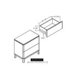 2 Drawer Nightstand - Santa Rosa - Image 7
