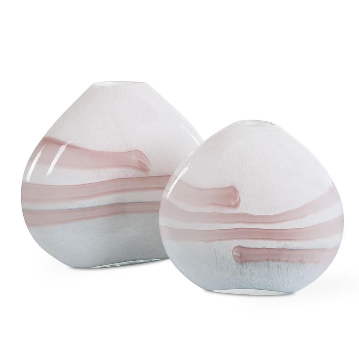 ce3a915b672bc8e07d1046e65ec8fcb2 Blush Swirl, Vases, S/2 - Image 1