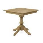 Build Your Own Pedestal Table w/ 36" Square Tabletop w/ Reverse Bevel Edge - Image 9