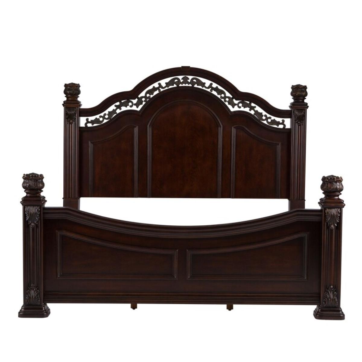 Messina Estates King Poster Bed, Dresser & Mirror, Chest, Night Stand - Image 4
