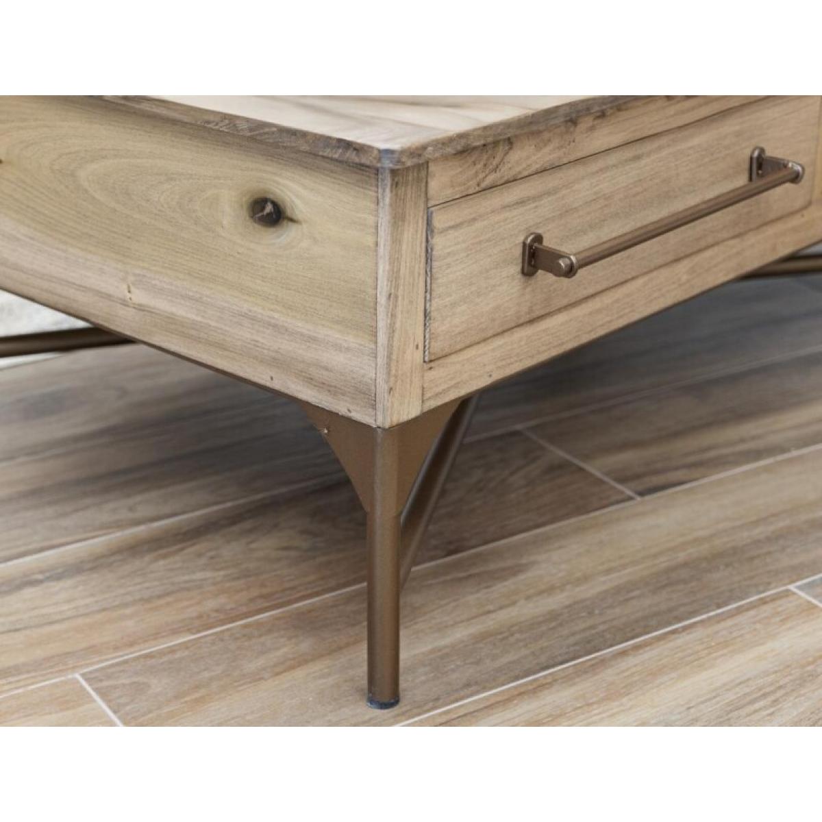 Metal Base Cocktail Table - Bernabe - Image 4