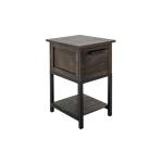 1 Drawer, 1 Shelf, Chairside Table - Dark Mita