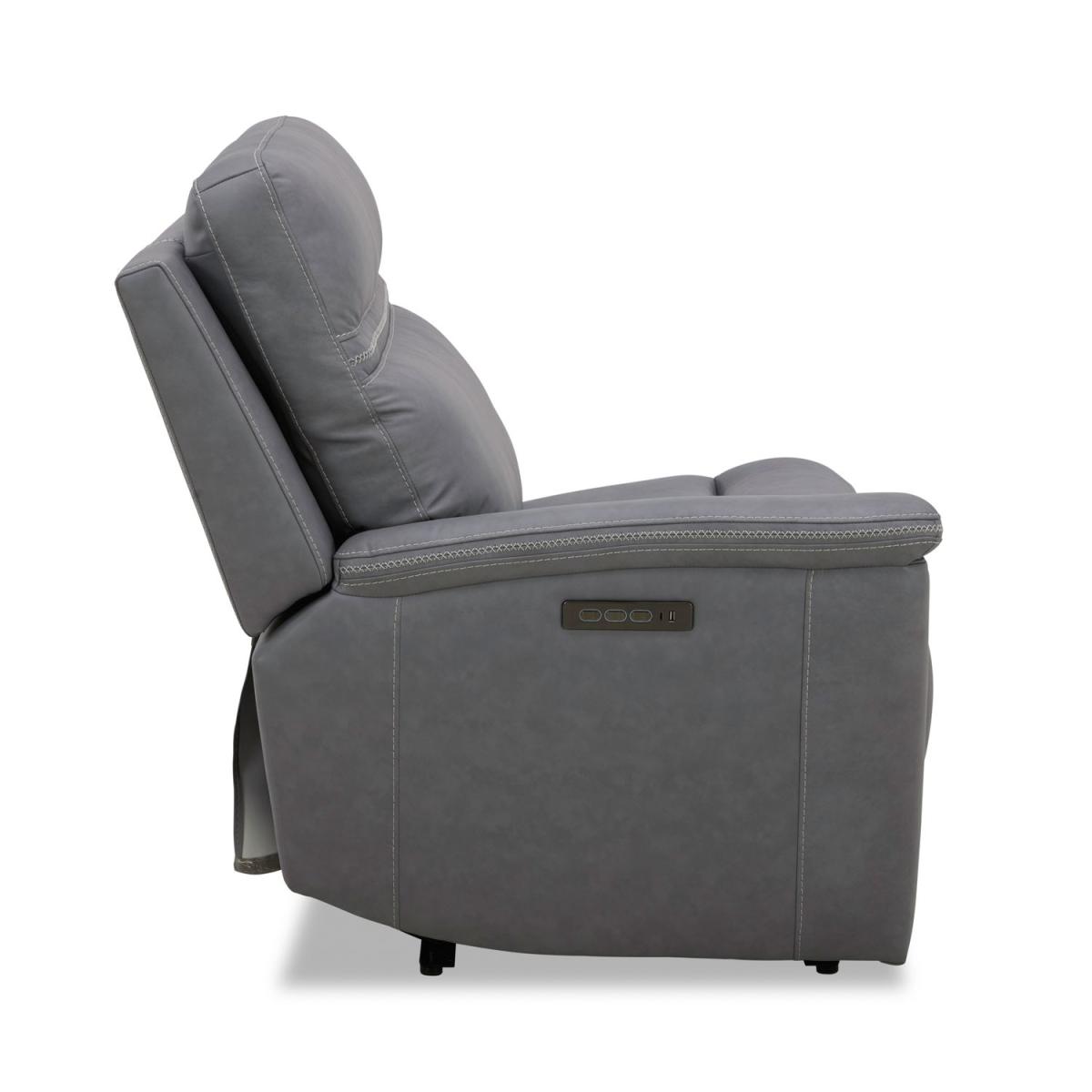 L Arm Recliner P3 & ZG - Blue Gray - Image 5