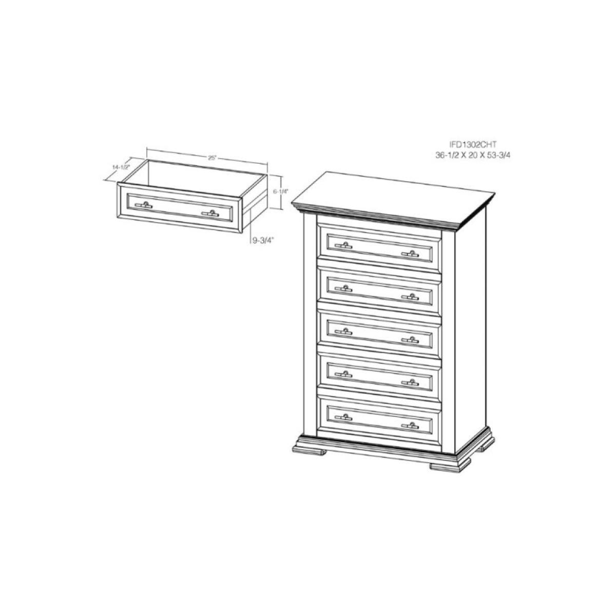 Desire 5 Drawer, Chest - Image 11