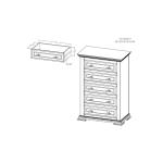 Desire 5 Drawer, Chest - Image 11