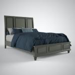 Summit Sleigh Bed in Heather Gray