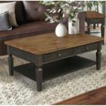 Home Accents - Vista Coffee Table in Hickory & Coal - Image 11