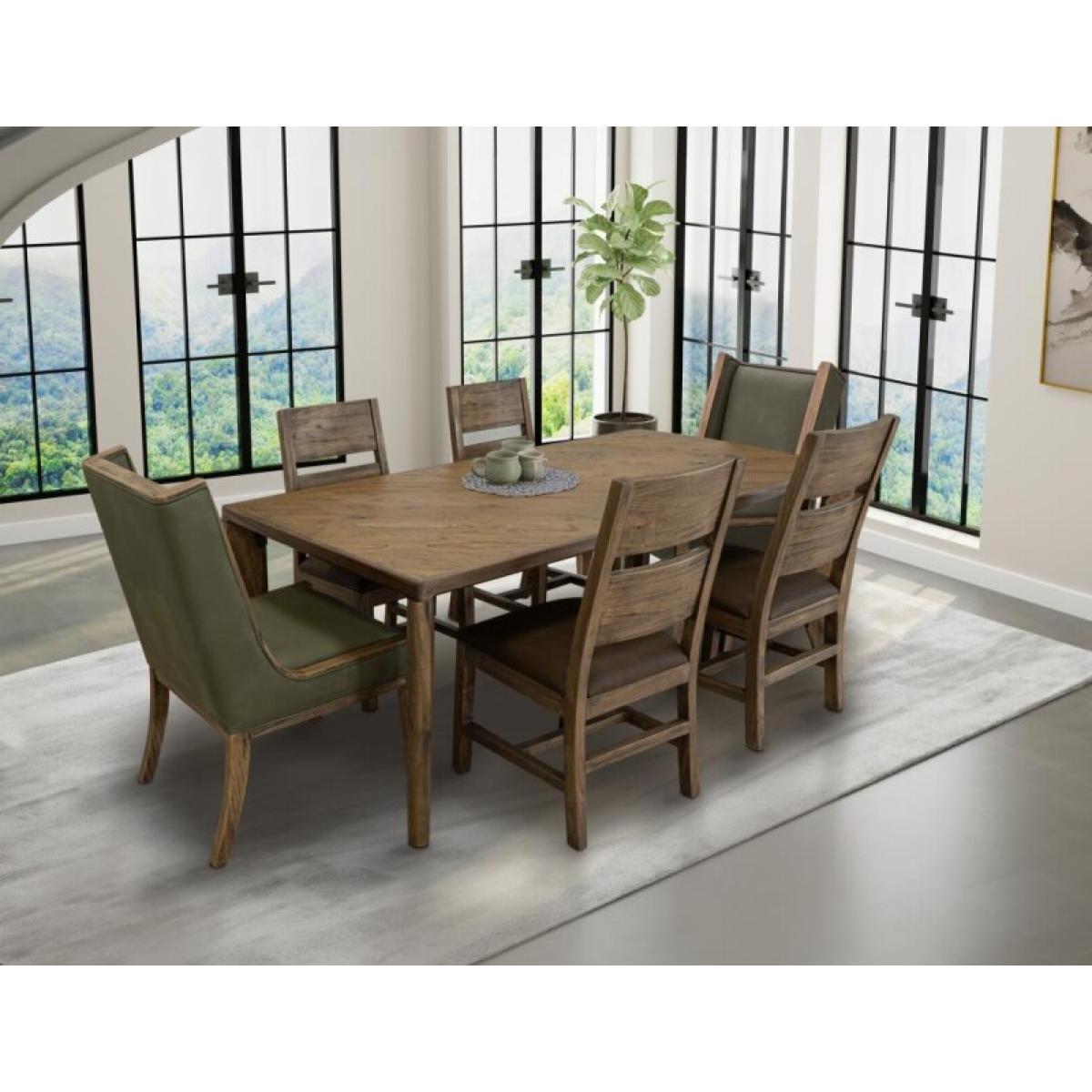 Natural Teca Wooden Chair - Image 5
