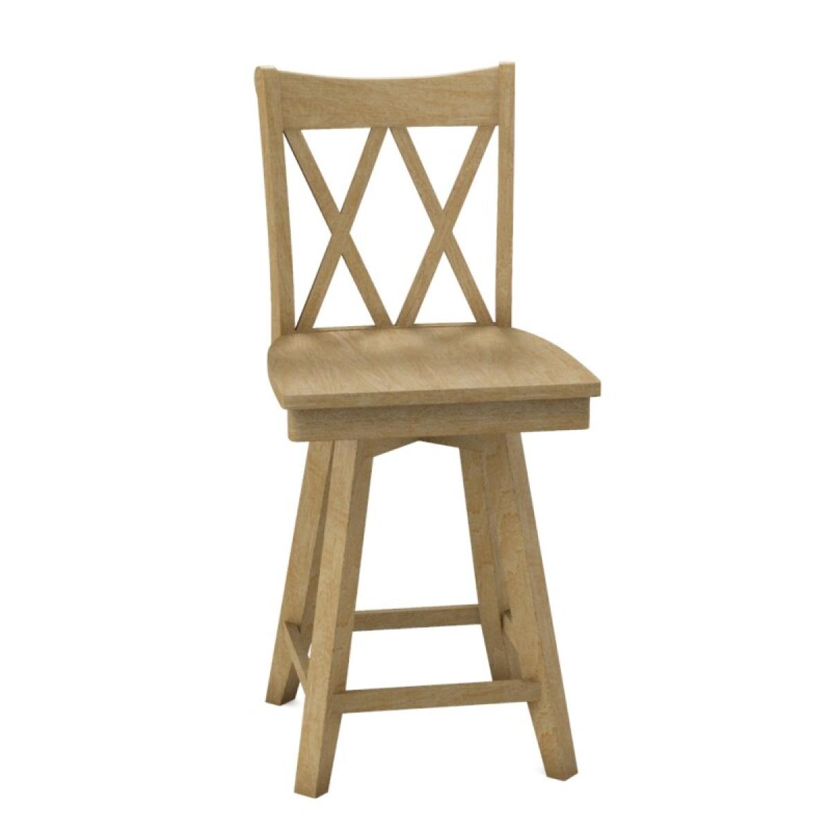 24'' XX Back Swivel Counter Stool - Image 4